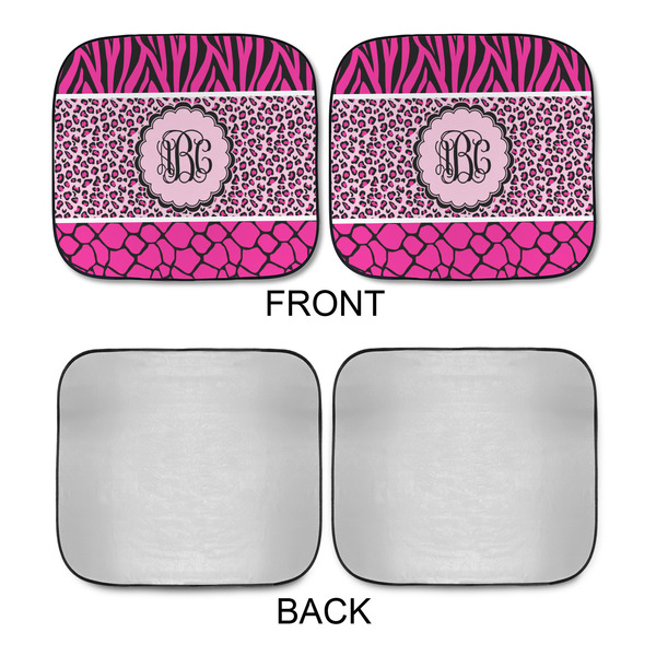 Triple Animal Print Car Sun Shades - APPROVAL