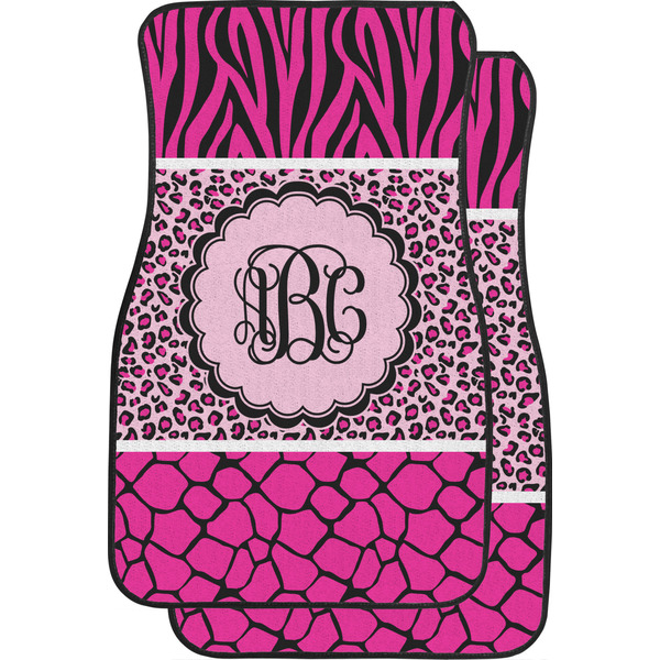 Custom Triple Animal Print Car Floor Mats (Personalized)