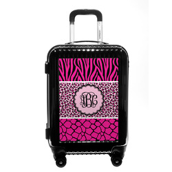 Triple Animal Print Carry On Hard Shell Suitcase (Personalized)