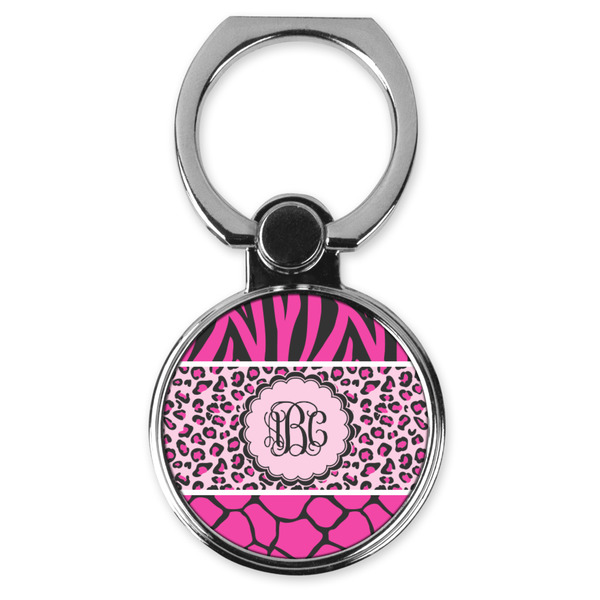 Custom Triple Animal Print Cell Phone Ring Stand & Holder (Personalized)