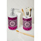 Triple Animal Print Ceramic Bathroom Accessories - LIFESTYLE (toothbrush holder & soap dispenser)