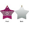 Triple Animal Print Ceramic Flat Ornament - Star Front & Back (APPROVAL)