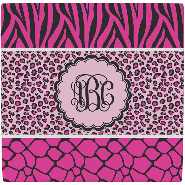 Custom Triple Animal Print Ceramic Tile Hot Pad (Personalized)