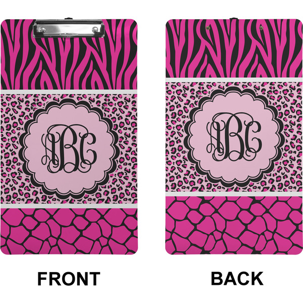 Triple Animal Print Clipboard (Legal) (Front + Back)