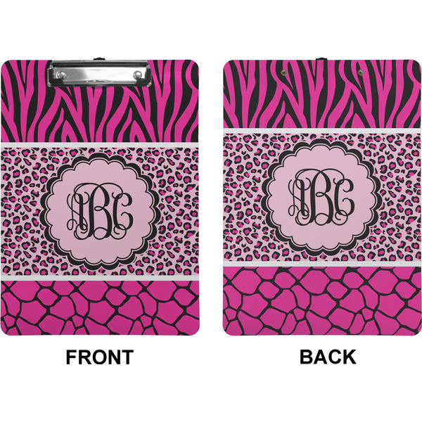 Triple Animal Print Clipboard (Letter) (Front + Back)