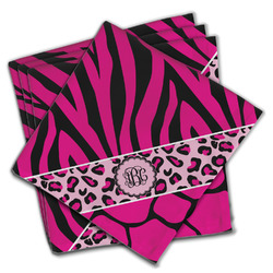 Triple Animal Print Cloth Napkins (Set of 4) (Personalized)