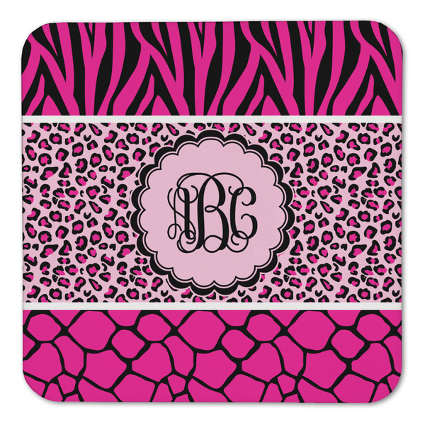 Triple Animal Print Coaster Set - FRONT (one)