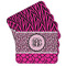 Triple Animal Print Cork Coaster - Set of 4 w/ Monogram