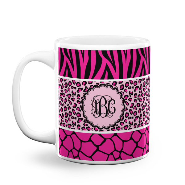 Custom Triple Animal Print Coffee Mug (Personalized)