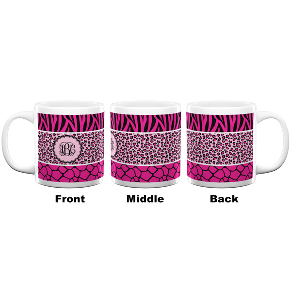 Triple Animal Print Coffee Mug - 20 oz - White APPROVAL