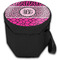 Triple Animal Print Collapsible Personalized Cooler & Seat (Closed)