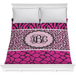 Triple Animal Print Comforter - Full / Queen (Personalized)