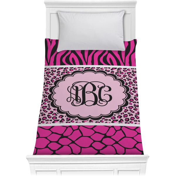 Custom Triple Animal Print Comforter - Twin XL (Personalized)