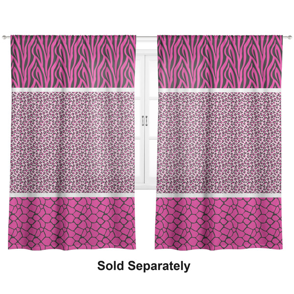 Custom Triple Animal Print Curtain Panel - Custom Size
