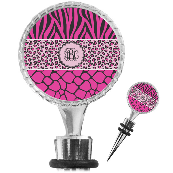 Custom Triple Animal Print Wine Bottle Stopper (Personalized)