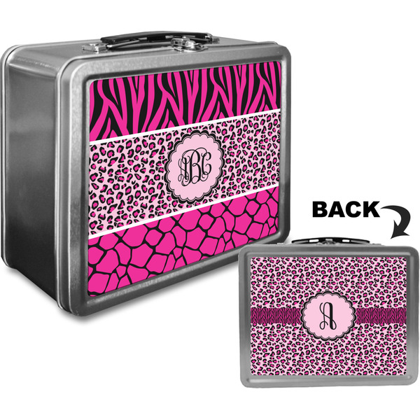 Triple Animal Print Custom Lunch Box / Tin Approval