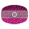 Triple Animal Print Plastic Platter - Microwave & Oven Safe Composite Polymer (Personalized)
