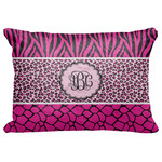 Triple Animal Print Decorative Baby Pillowcase - 16"x12" (Personalized)