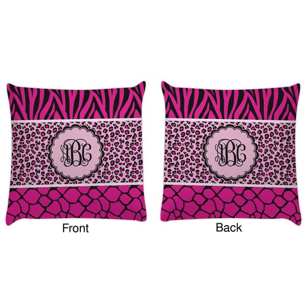 Triple Animal Print Decorative Pillow Case - Approval