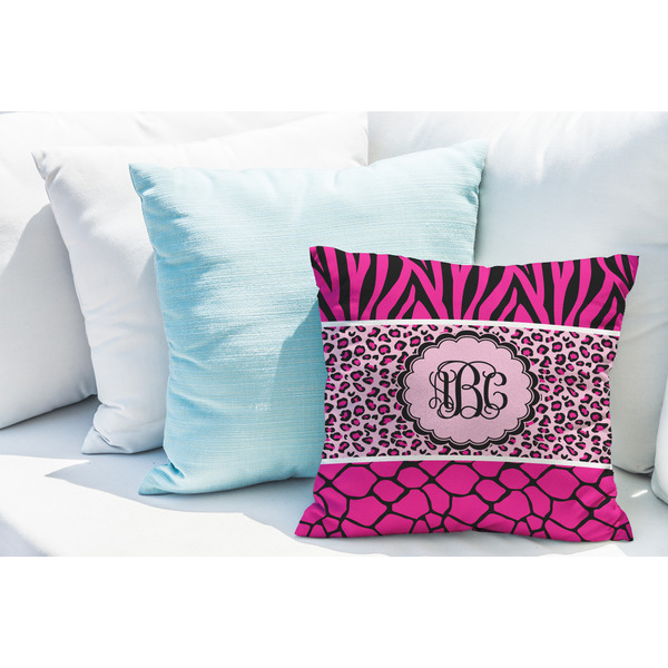 Triple Animal Print Decorative Pillow Case - LIFESTYLE 2