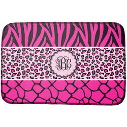 Triple Animal Print Dish Drying Mat (Personalized)