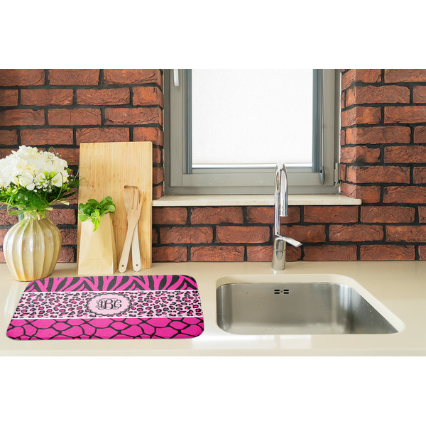 Triple Animal Print Dish Drying Mat - LIFESTYLE 2