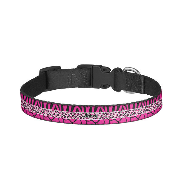 Custom Triple Animal Print Dog Collar - Large (Personalized)