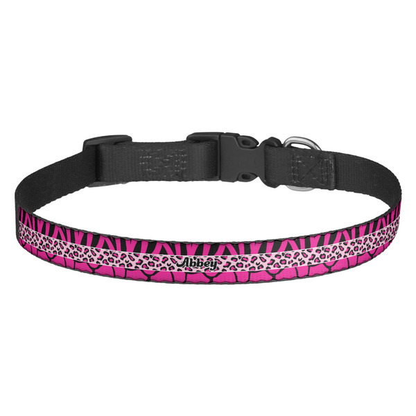 Custom Triple Animal Print Dog Collar (Personalized)