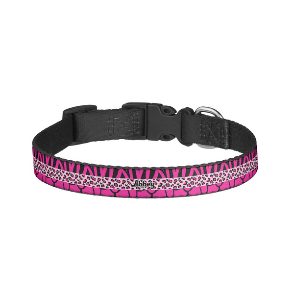 Custom Triple Animal Print Dog Collar - Small (Personalized)