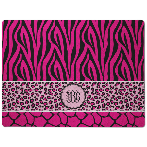 Triple Animal Print Dog Food Mat - Medium without bowls