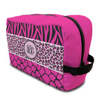 Triple Animal Print Toiletry Bag / Dopp Kit (Personalized)
