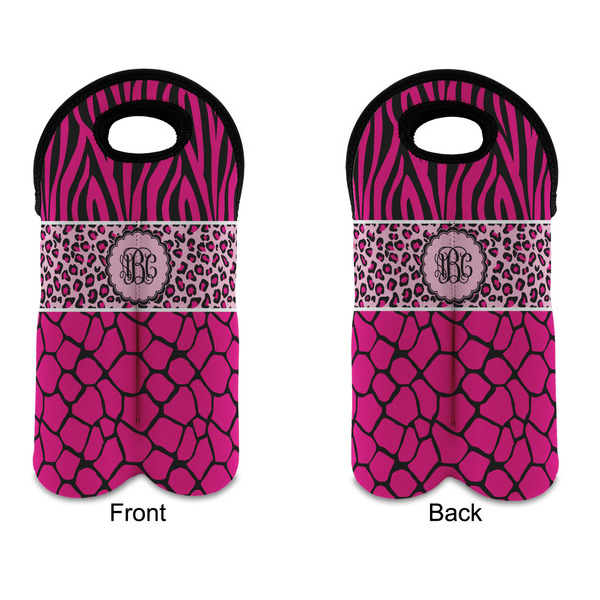 Triple Animal Print Double Wine Tote - APPROVAL (new)
