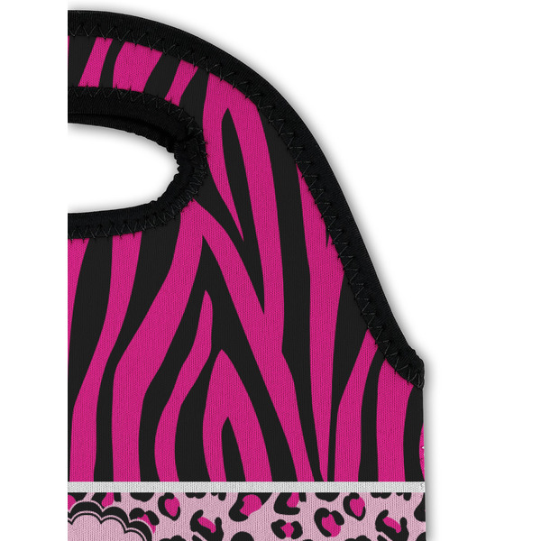 Triple Animal Print Double Wine Tote - Detail 1 (new)