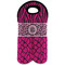 Triple Animal Print Double Wine Tote - Front (new)