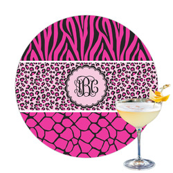 Triple Animal Print Printed Drink Topper (Personalized)