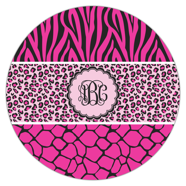 Triple Animal Print Drink Topper - Large - Single