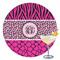 Triple Animal Print Printed Drink Topper - 3.5" (Personalized)