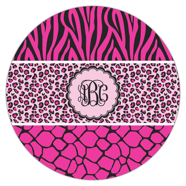 Triple Animal Print Drink Topper - XLarge - Single