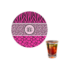 Triple Animal Print Printed Drink Topper - 1.5" (Personalized)