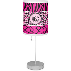 Triple Animal Print 7" Drum Lamp with Shade (Personalized)