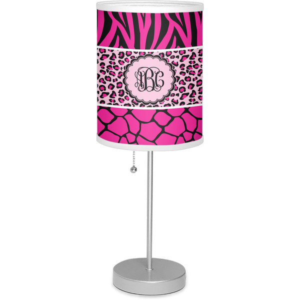Custom Triple Animal Print Lamp with Drum Shade (Personalized)