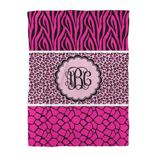 Triple Animal Print Duvet Cover - Twin XL - Front