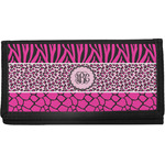 Triple Animal Print Canvas Checkbook Cover (Personalized)