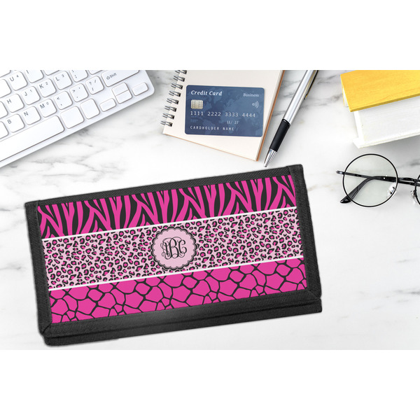 Triple Animal Print DyeTrans Checkbook Cover - LIFESTYLE