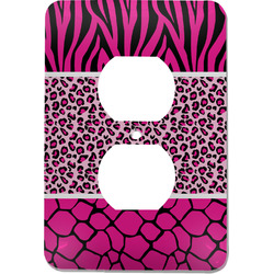 Triple Animal Print Electric Outlet Plate (Personalized)