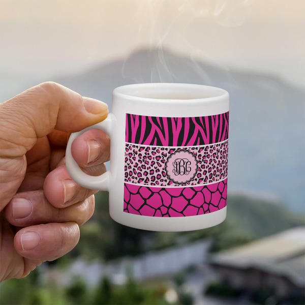 Triple Animal Print Espresso Cup - 3oz LIFESTYLE (new hand)