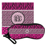 Triple Animal Print Eyeglass Case & Cloth (Personalized)