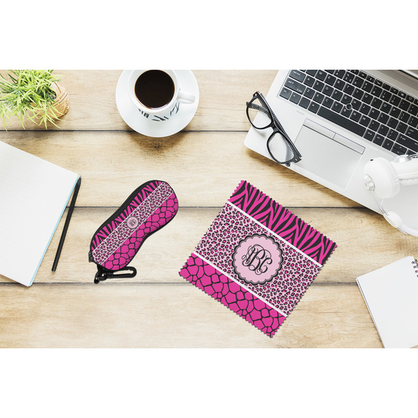 Triple Animal Print Eyeglass Case and Cloth Set - LIFESTYLE
