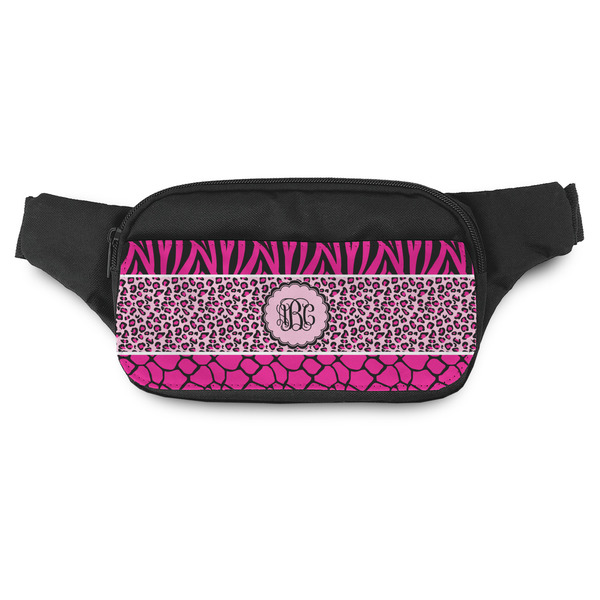 Custom Triple Animal Print Fanny Pack - Modern Style (Personalized)