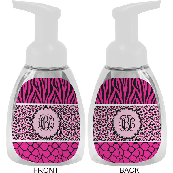 Triple Animal Print Foam Soap Bottle Approval - White
